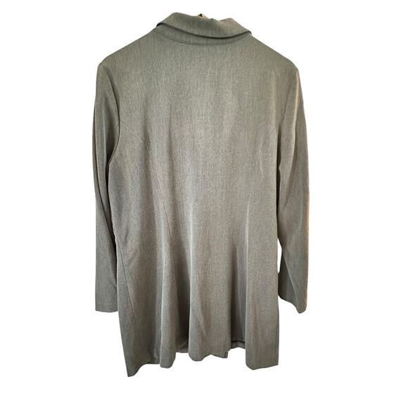 Agenda Gray Long Sleeve, One Button, Long Blazer sz 1x - Picture 8 of 10